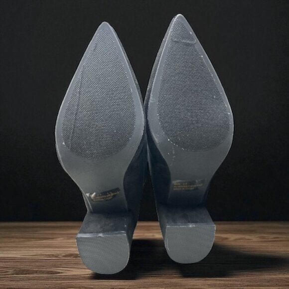 Lulus Women's Black Aeryn Suede Pointed-Toe Mid-Calf Boots Size 8.5 (NEW IN BOX) - Picture 7 of 9